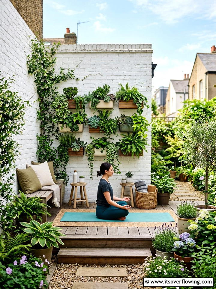 Small Urban Backyard Yoga Nook - 25 backyard ideas with yoga deck