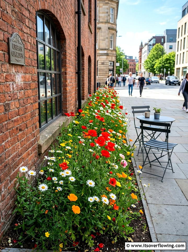Small Urban Wildflower Patch - 25 garden ideas with wildflowers