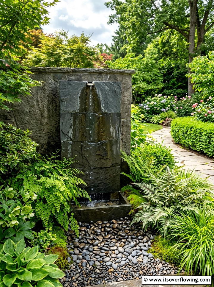 Small Water Feature - 25 garden ideas for side yards