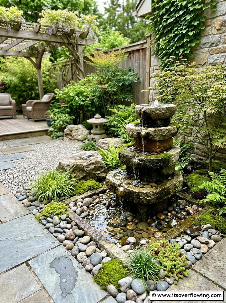Small Water Feature - 25 garden ideas for tiny patios