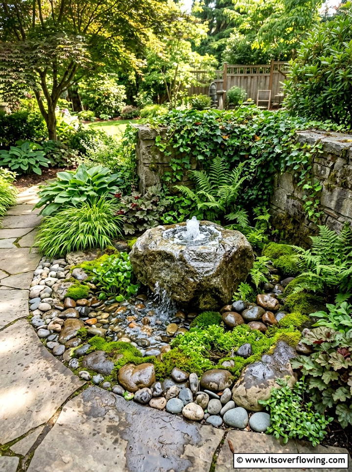 Small Water Feature - 25 backyard ideas for small yards
