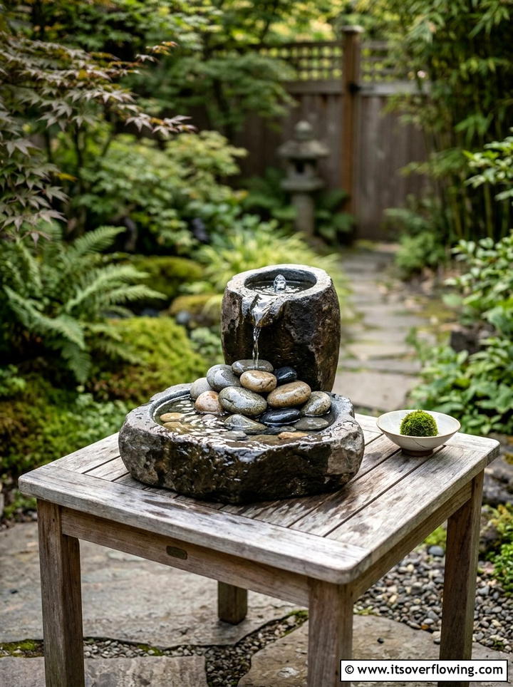 Small Water Fountain - 25 small garden ideas for quick makeover
