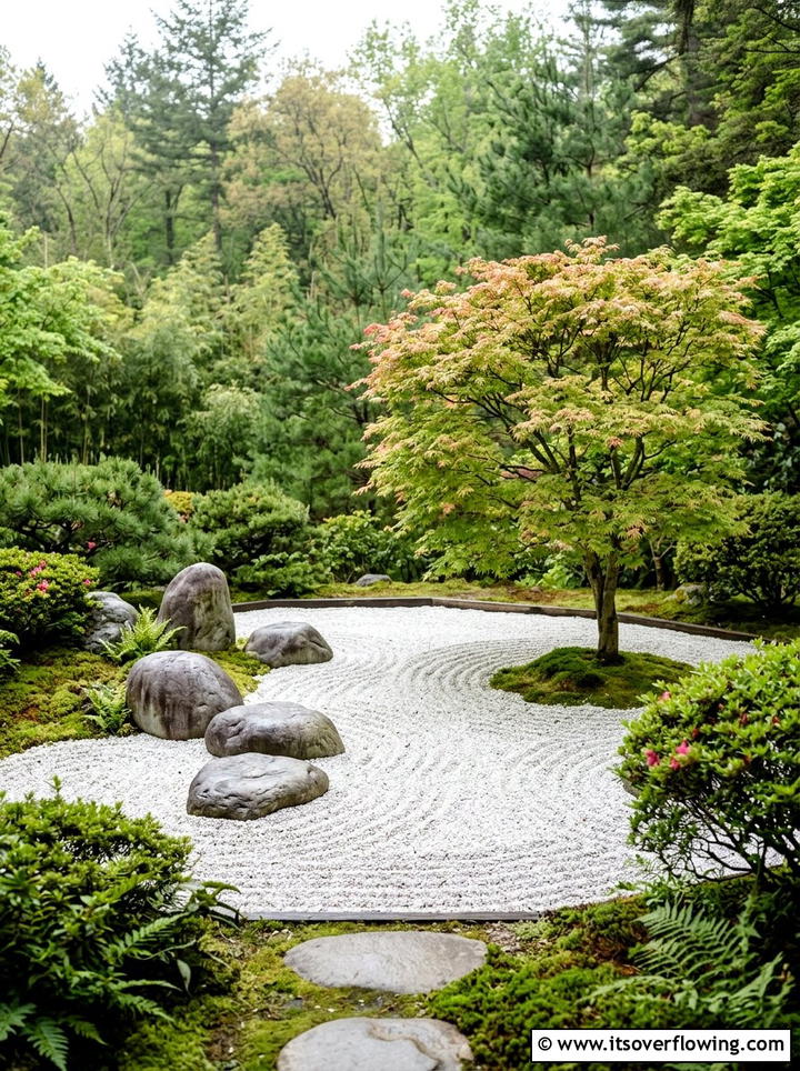 Small Zen Garden - 25 backyard ideas for narrow yards