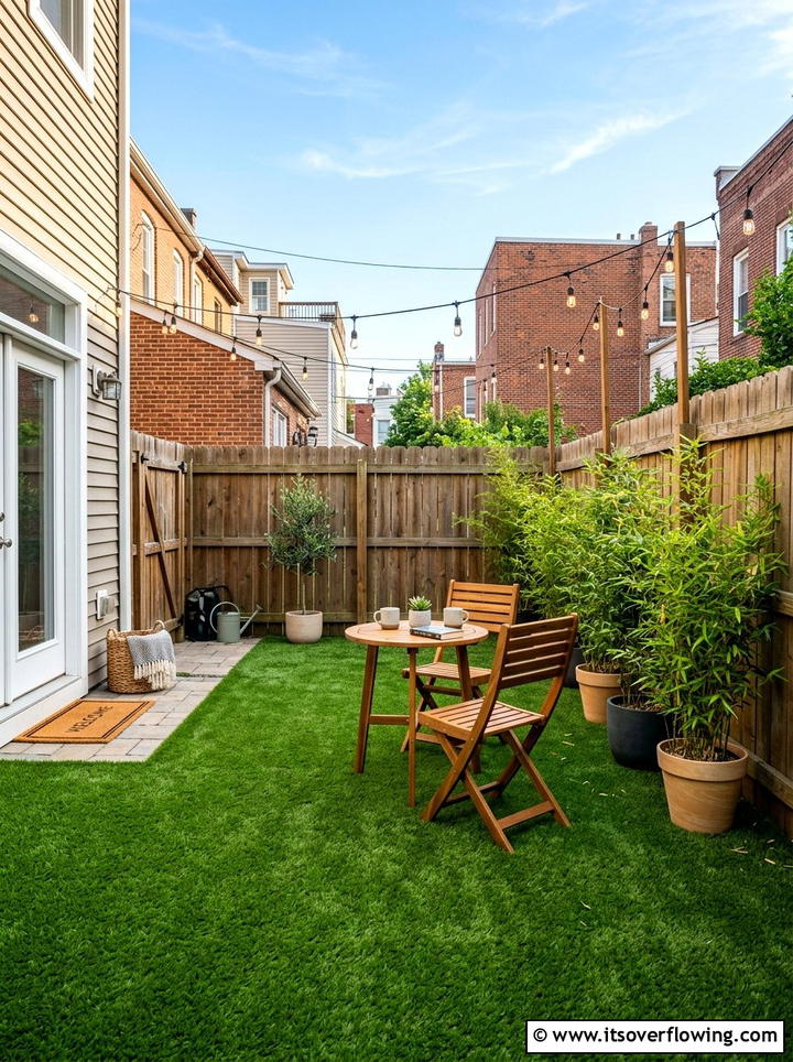 Small backyard synthetic grass - 25 backyard ideas with artificial turf