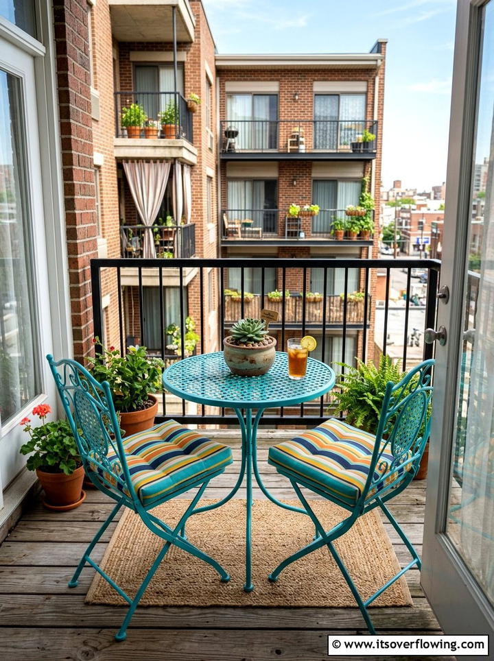 Small bistro set - 25 front porch ideas for apartments