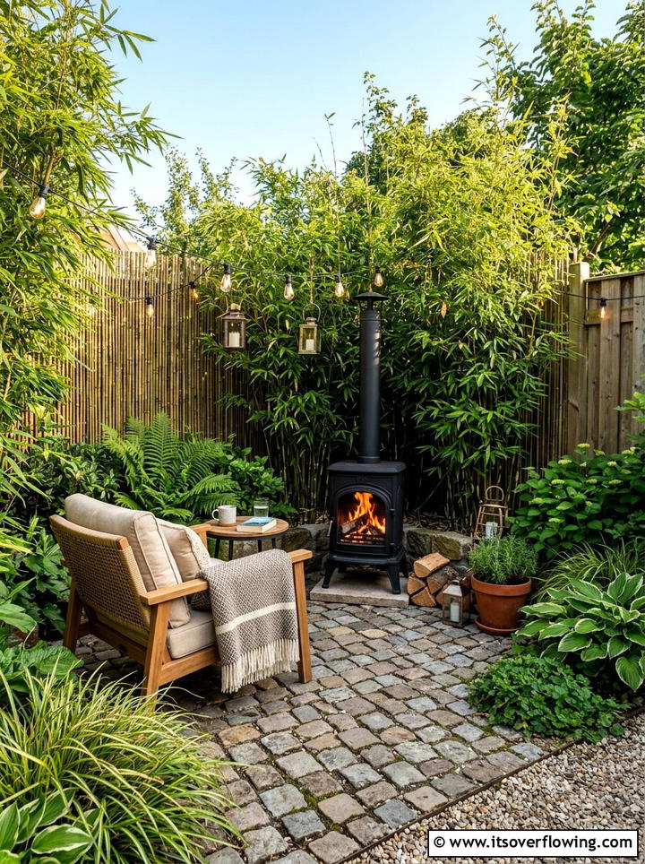 Small garden fire pit nook - 25 garden ideas with fire pit