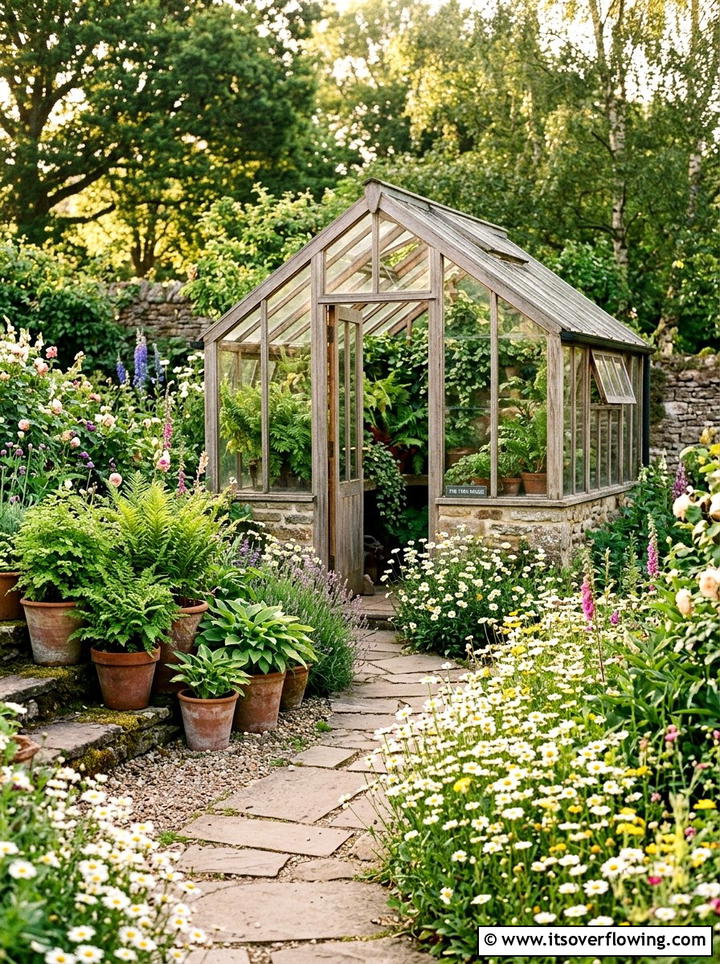 Small glass greenhouse - 25 creative garden ideas with greenhouse corners