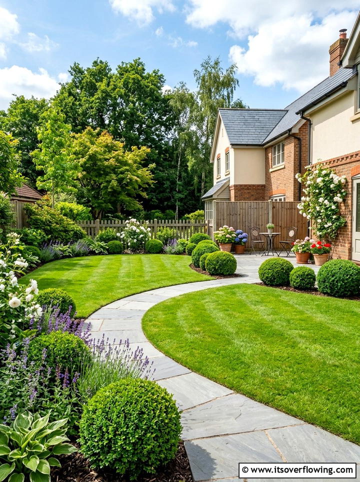Small lawn garden - 25 creative garden ideas with minimal planting palette