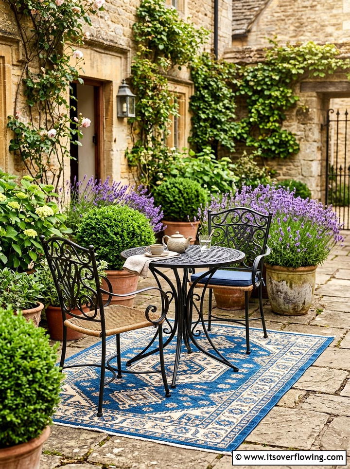 Small patio bistro set - 25 garden design ideas for small yards