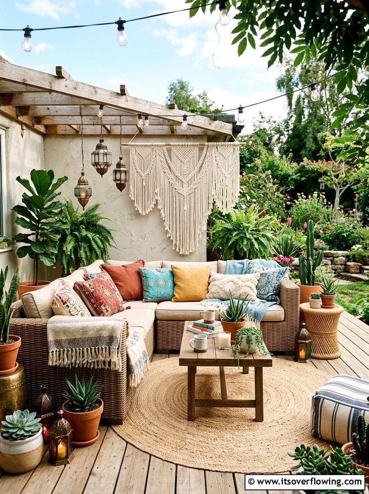 Small patio bistro set - 25 backyard decorating ideas with cozy lounge setup