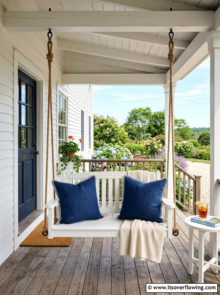 Small porch swing - 25 front porch ideas for small porches