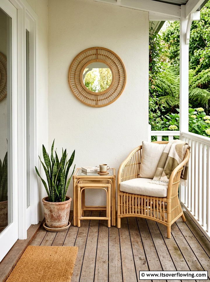 Small rattan set - 25 front porch ideas with rattan furniture