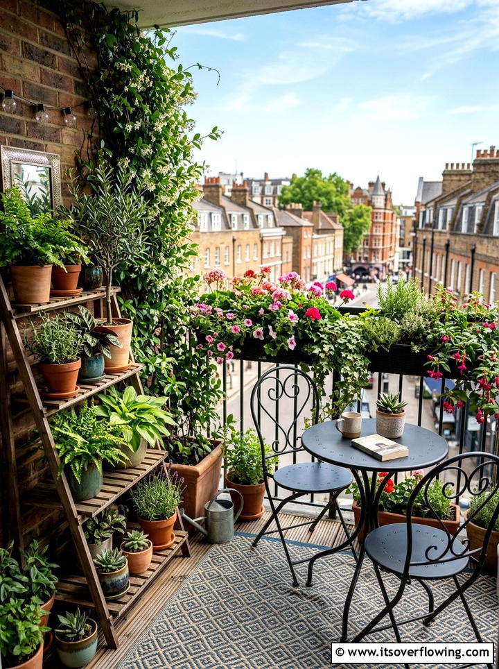 Small urban balcony garden - 25 garden design ideas