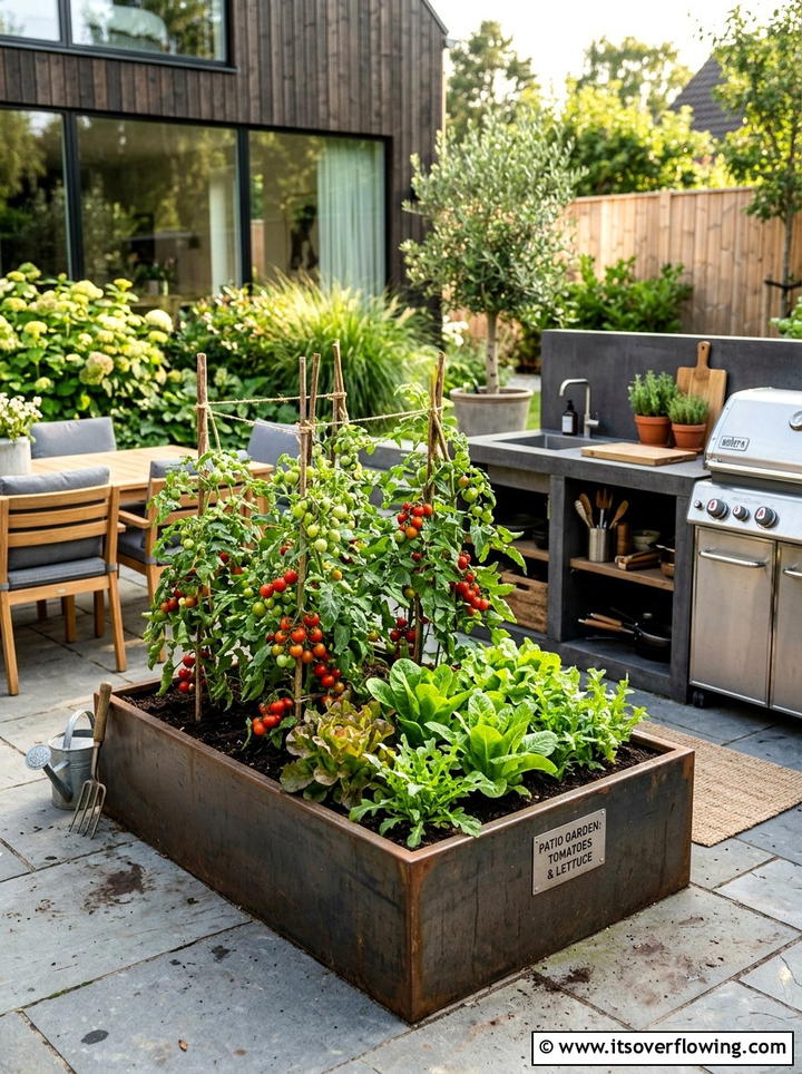 Small vegetable patch - 25 small garden ideas with low maintenance plants