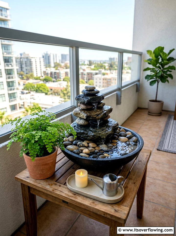 Small water feature - 25 front porch ideas for apartments