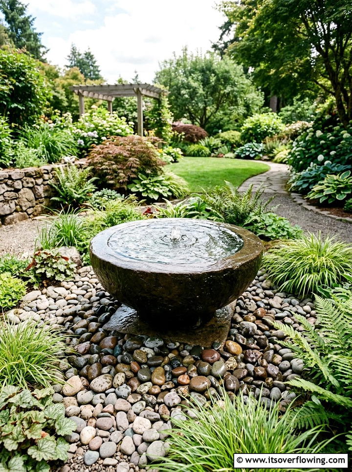 Small water fountain - 25 garden decor ideas for small gardens