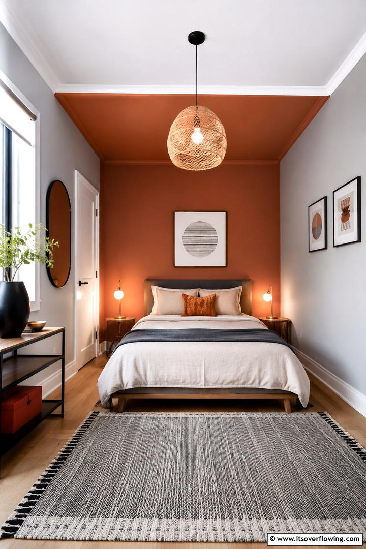 Smart Color Blocking Techniques - 30 Space-Saving Small Guest Bedroom Ideas for Cozy Comfort