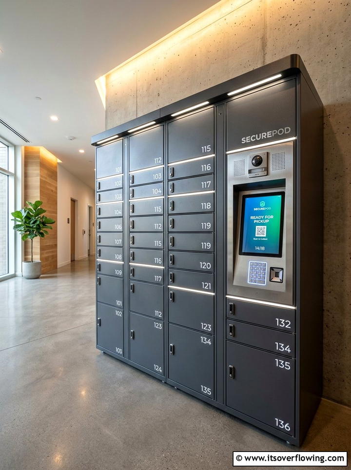 Smart Delivery Locker - 25 front porch ideas with package drop zone