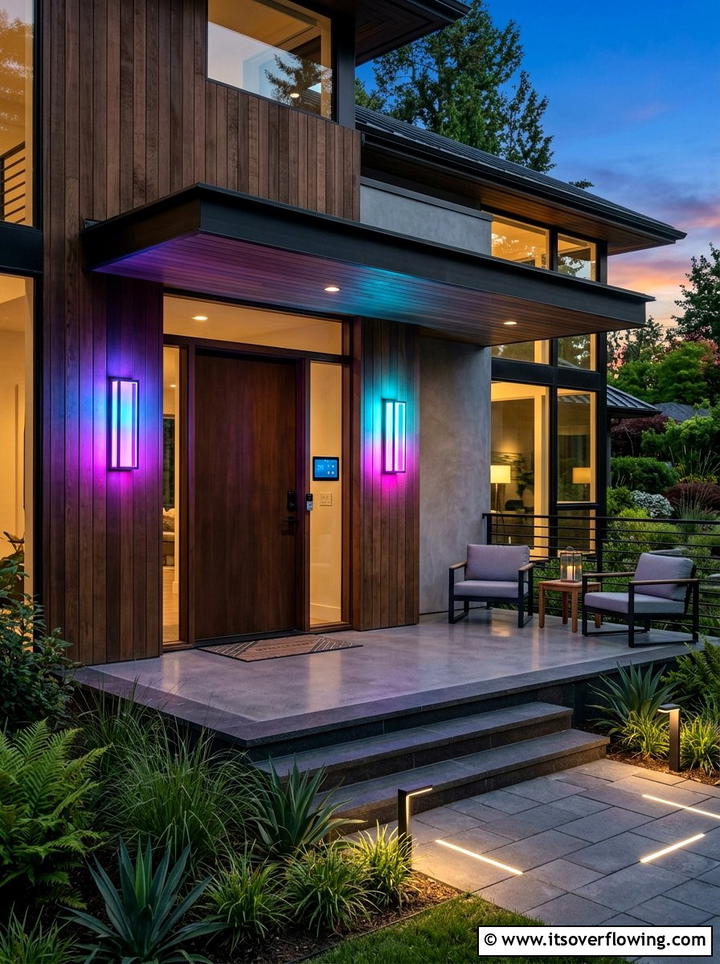 Smart Home Porch - 25 front porch ideas with layered lighting
