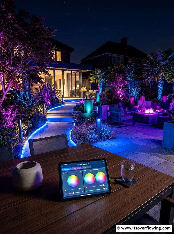 Smart outdoor lighting system - 25 garden decor ideas with lights