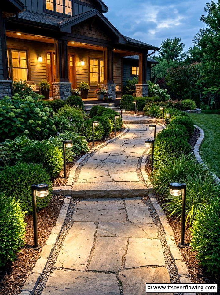 Smart walkway path lights - 25 front porch ideas with smart lighting