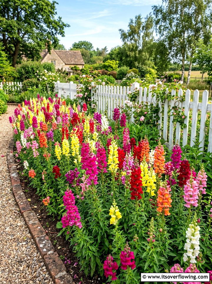 Snapdragon flower bed - 25 creative garden ideas with sensory planting