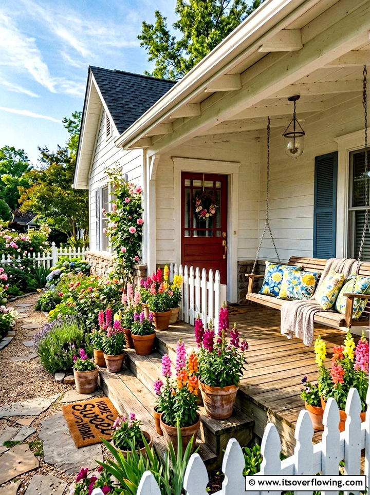 Snapdragon porch flowers - 25 front porch ideas with cat safe plants
