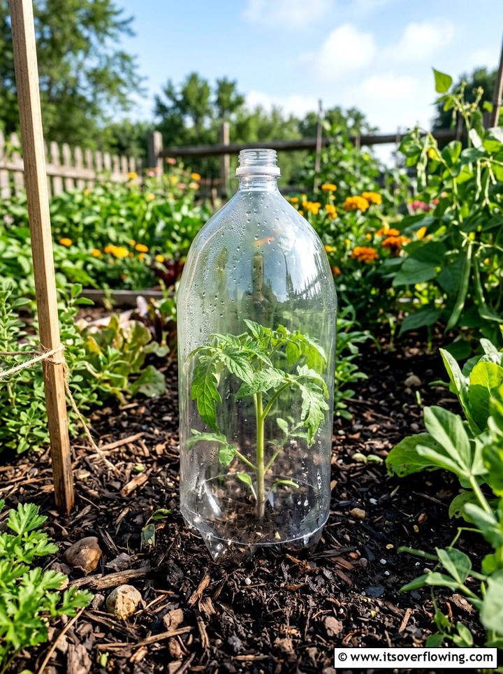 Soda bottle greenhouse - 25 recycled garden ideas for school projects