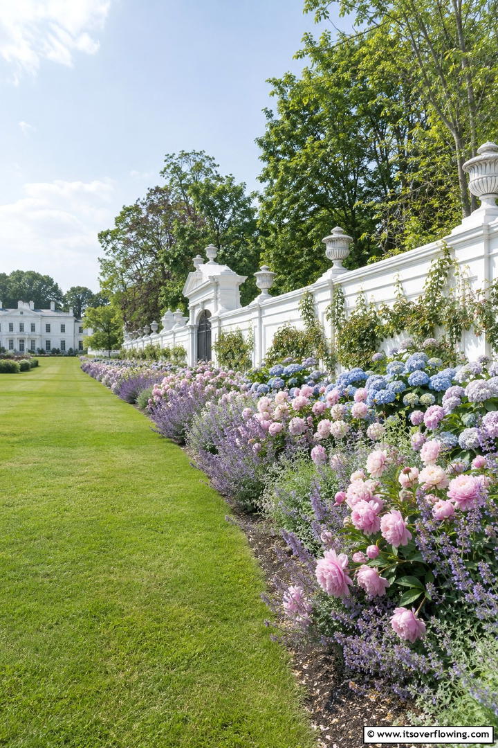 Soft Pastel Palette - 30 Perennial Flower Bed Ideas for Year-Round Blooms