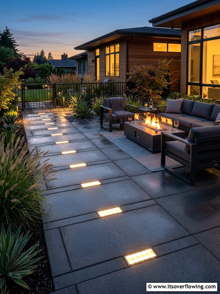 Solar Brick Path Lighting - 25 cheap garden ideas with solar lights
