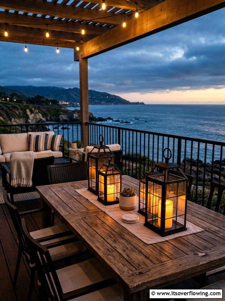 Solar Deck Lights - 25 backyard decorating ideas with deck decor