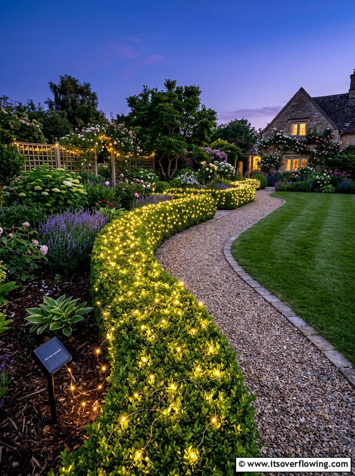 Solar Fairy Lights For Bushes - 25 backyard ideas with solar lights