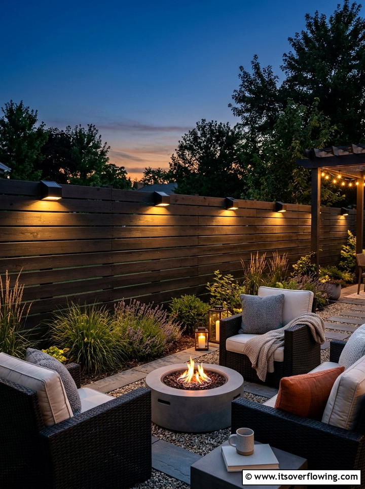 Solar Fence Lighting - 25 garden decor ideas with fence decorations