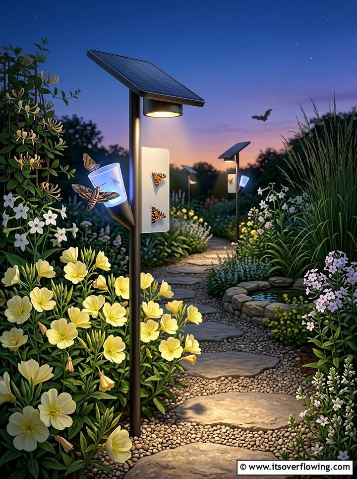 Solar Garden Light For Nocturnal Moths - 25 garden decor ideas for pollinator gardens