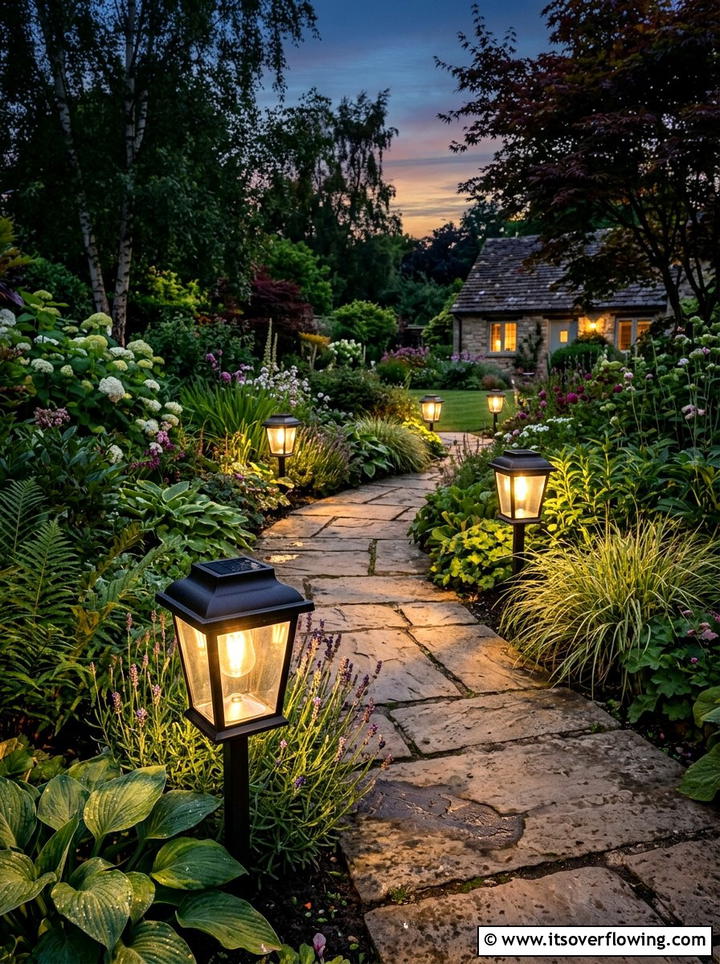 Solar Garden Light - 25 garden decor ideas with boho accents
