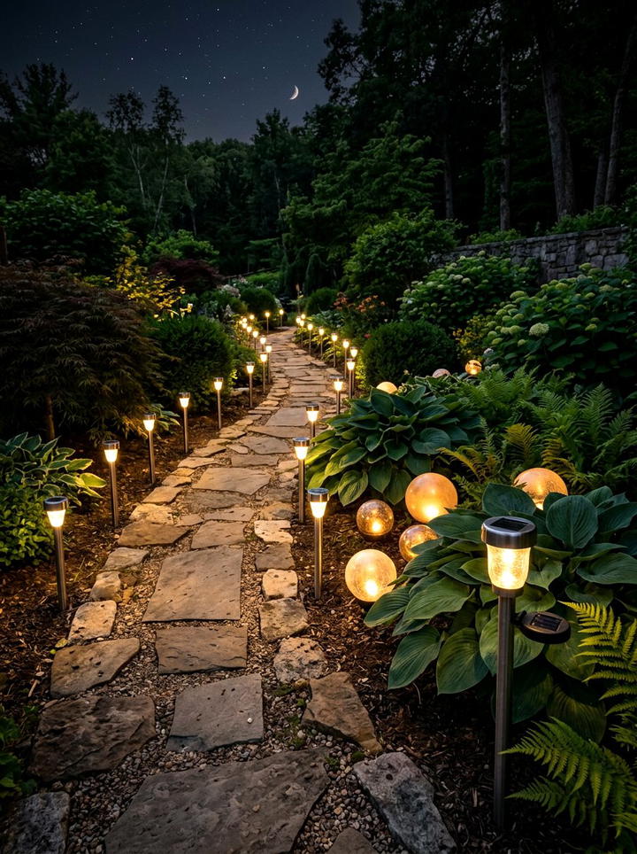 Solar Garden Lighting - 25 backyard decorating ideas diy