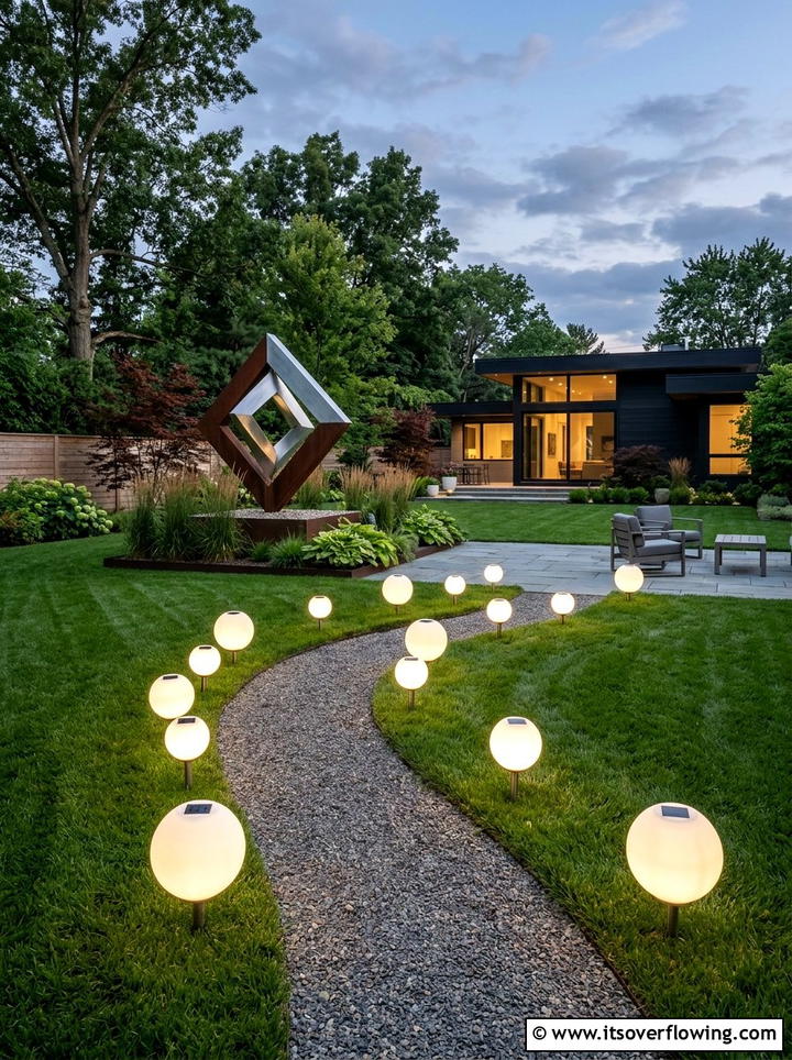 Solar Globe Lights For Lawn - 25 backyard ideas with solar lights