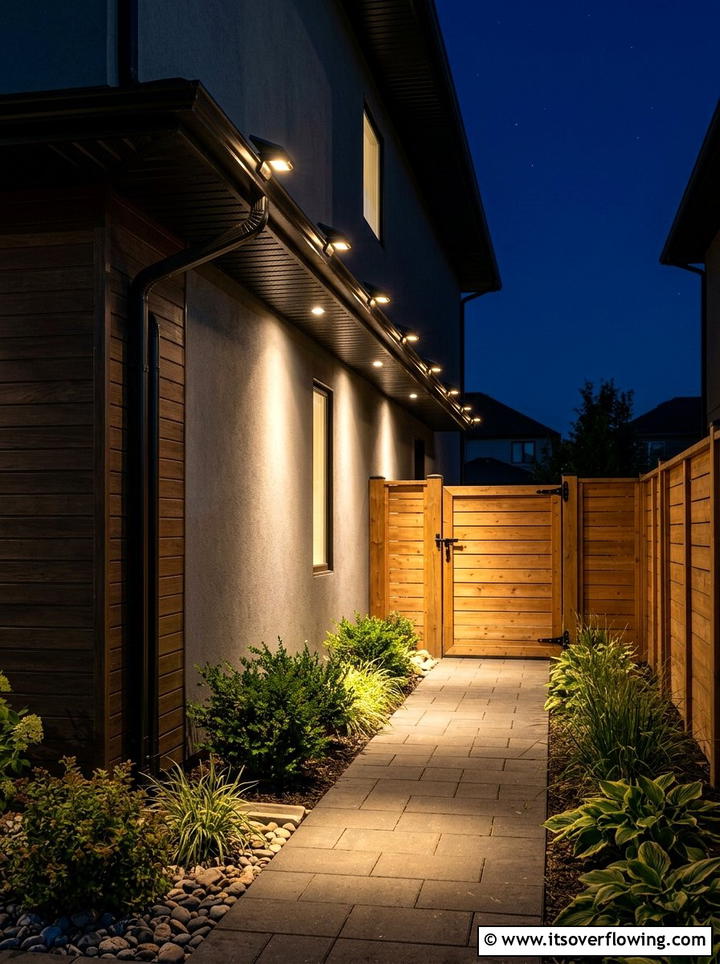 Solar Gutter Lights - 25 cheap garden ideas with solar lights