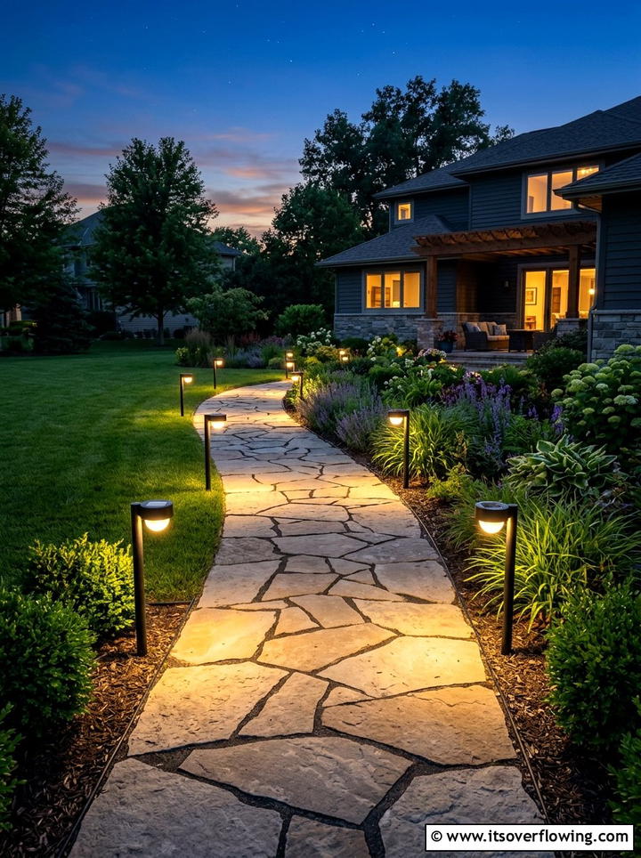 Solar Path Lighting - 25 backyard ideas for weekend projects