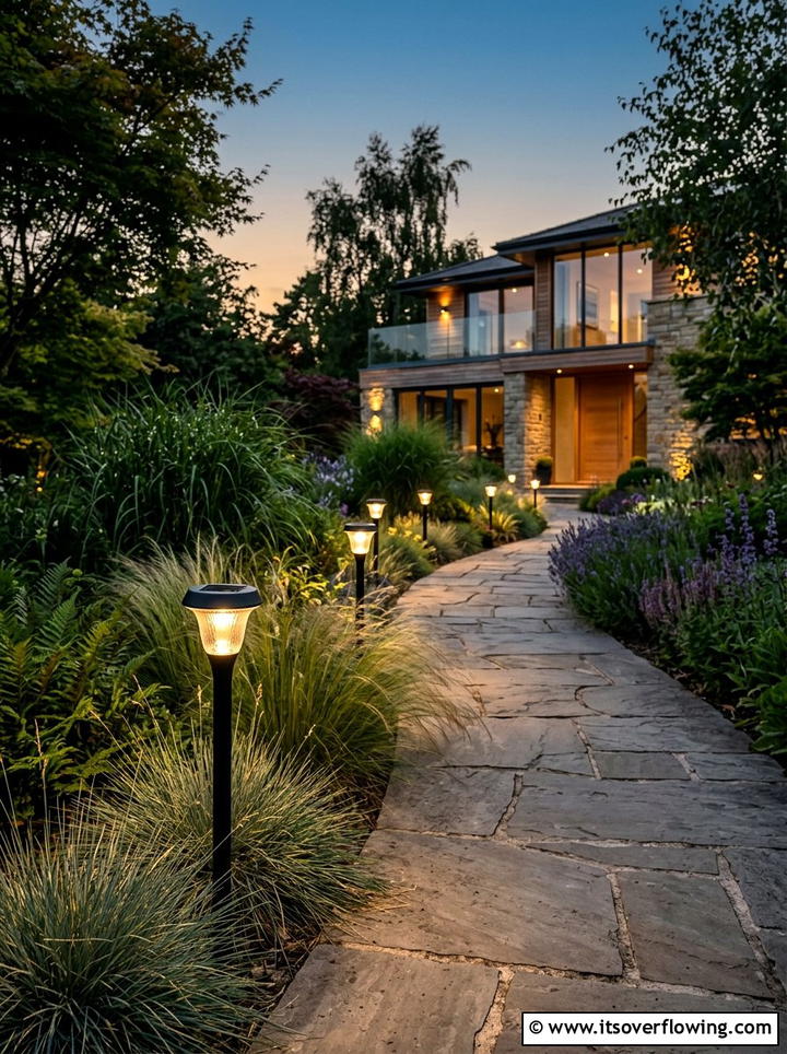 Solar Path Lights - 25 cheap garden ideas with curb appeal upgrades