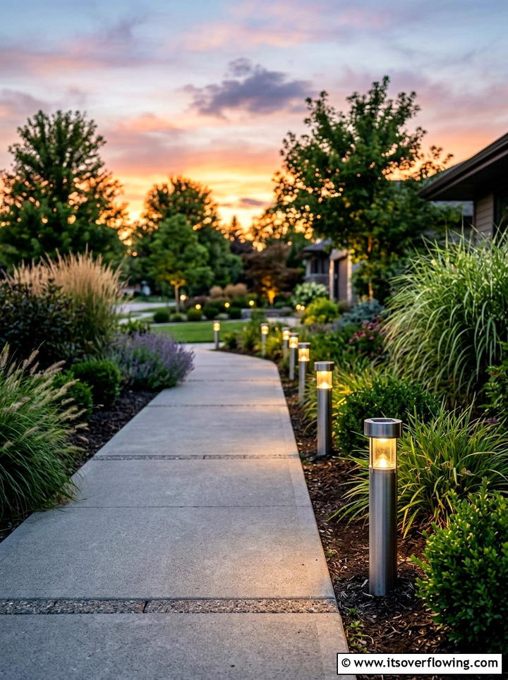 Solar Path Lights - 25 garden decor ideas for backyards