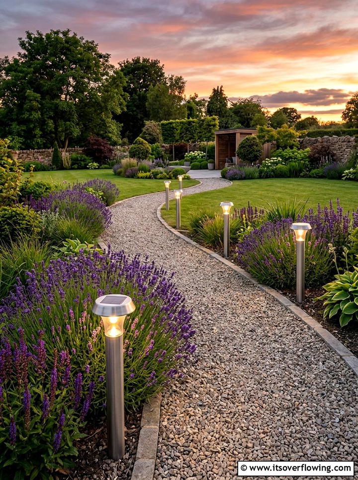 Solar Pathway Lighting - 25 garden ideas with lights