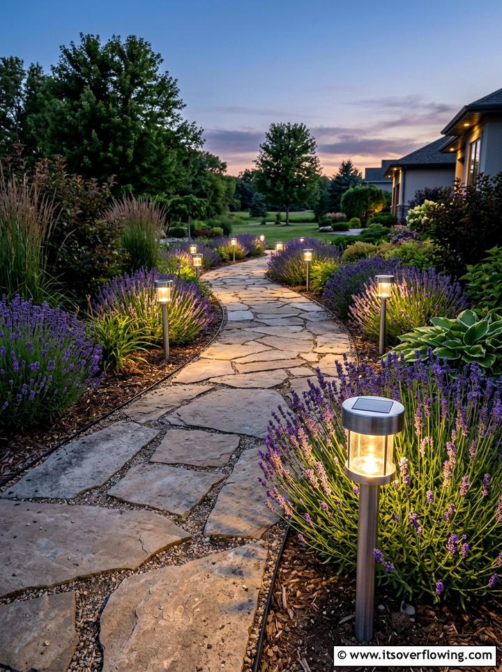 Solar Pathway Stakes - 25 backyard ideas with solar lights