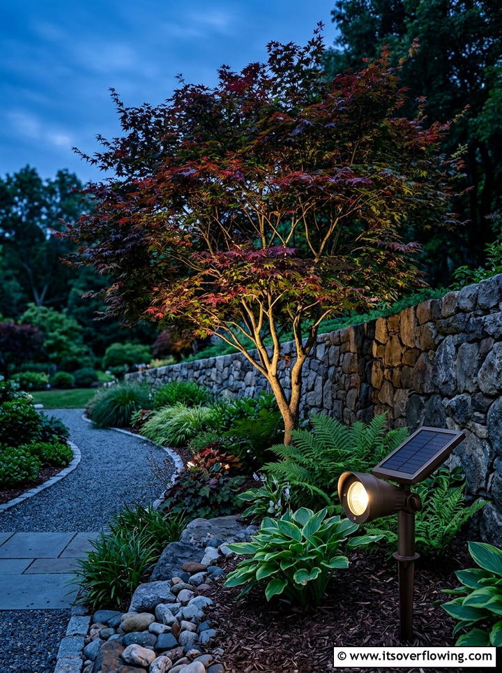 Solar Spotlights For Landscaping - 25 backyard ideas with solar lights