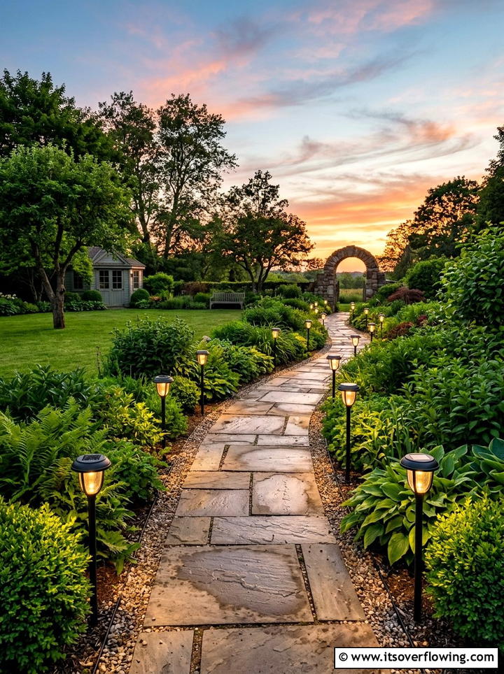 Solar Stake Lighting - 25 cheap garden ideas