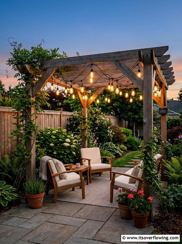 Solar String Lights - 25 small garden ideas on a budget