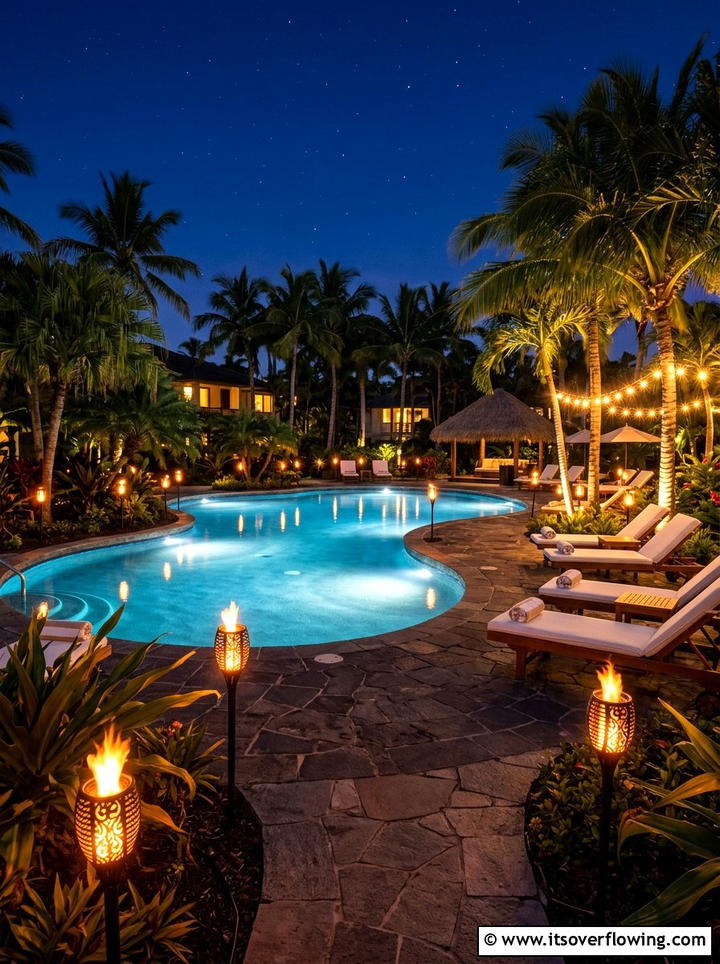 Solar Torch Lights - 25 cheap garden ideas with solar lights