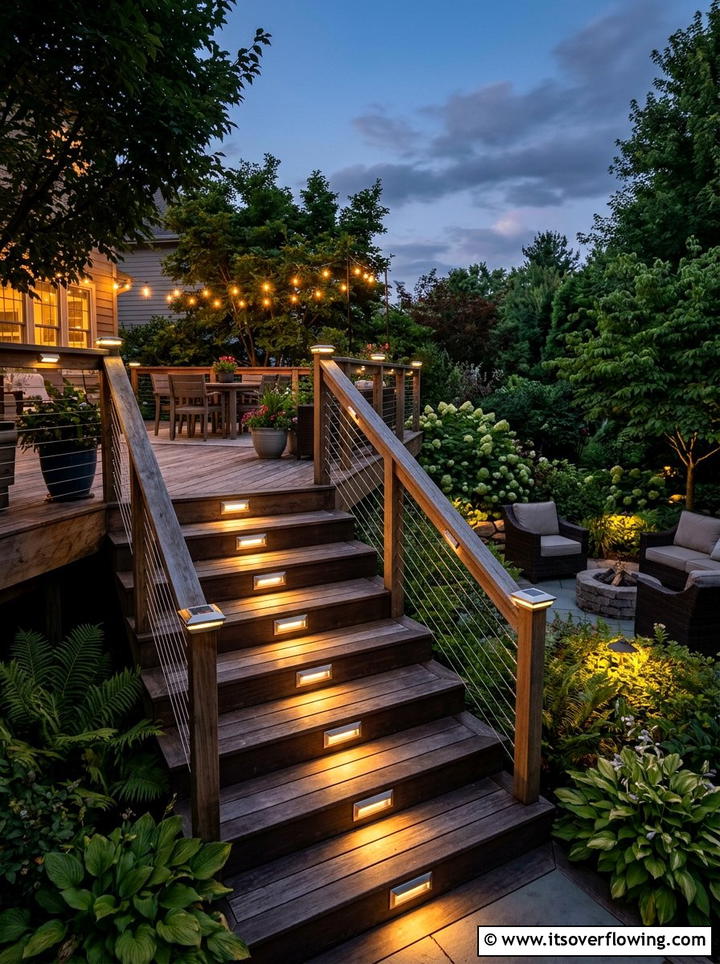 Solar deck light - 25 garden decor ideas for decks