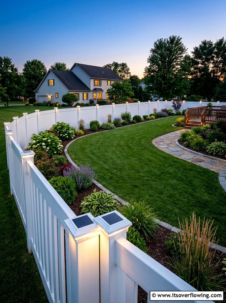 Solar fence post caps - 25 garden ideas with solar lights