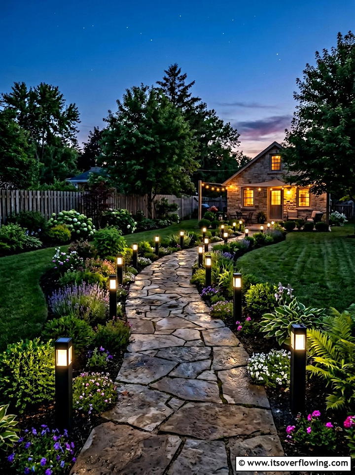Solar garden lights - 25 garden ideas for rental homes